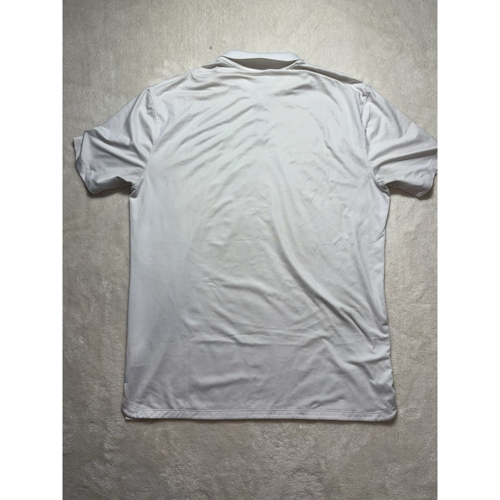Nike Dri Fit Short Sleeve Neon Line Golf Polo Shirt Size M - Picture 7 of 9